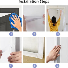 Customized Reinforced Cat Screen Door, Heavy Duty Pets Proof Screen Door with Bilateral Zipper, Prevent Dogs Cats Running Out from Home, Bedroom, Living Room, Patio Door