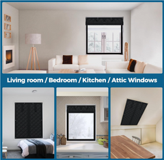 Custom Window Insulation Kit Thermal Insulated Curtain Keep Warm with Zipper