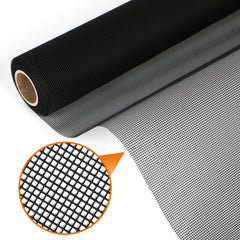 37“Wx196"L Polyester Screen Mesh for Window Replacement Kit Ventilated and Easy to Clean ,Durable  fireproof  Screen Net Roll