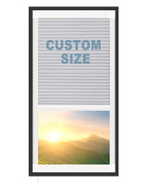 Custom Size Cordless Cellular Shades with Full Frame 100% Blackout Honeycomb Shades Pleated Blinds for Windows-Gray