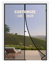 MAGZO Custom Magnetic Screen Door Curtain-Large - MAGZO