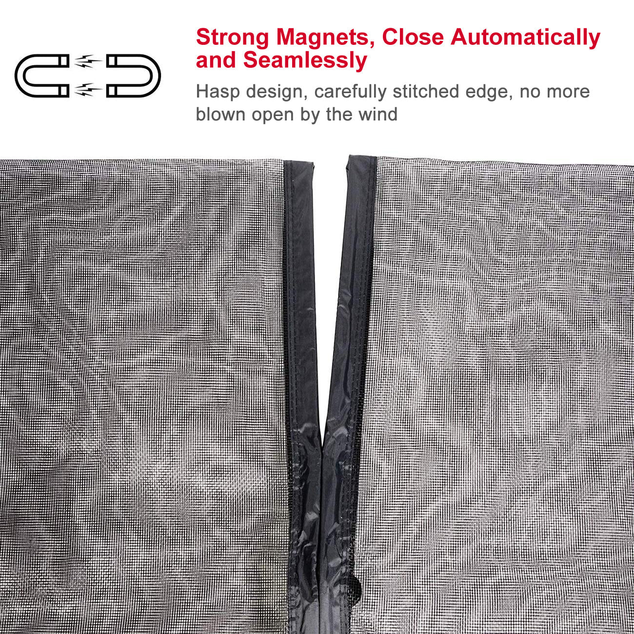 MAGZO Custom Magnetic Screen Door Curtain-Large - MAGZO