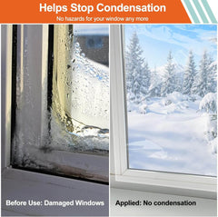 Window Insulation Kit Insulates 10 Indoor Windows Keep Warm for Winter - MAGZO