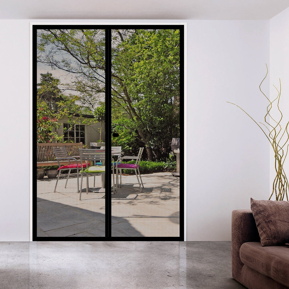 Custom Magnetic Screen Door Keeps Bug Out, Let Breeze in - MAGZO