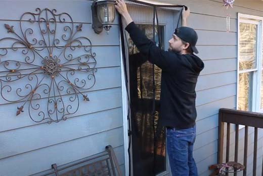 Installing Magnetic Screen Door - MAGZO