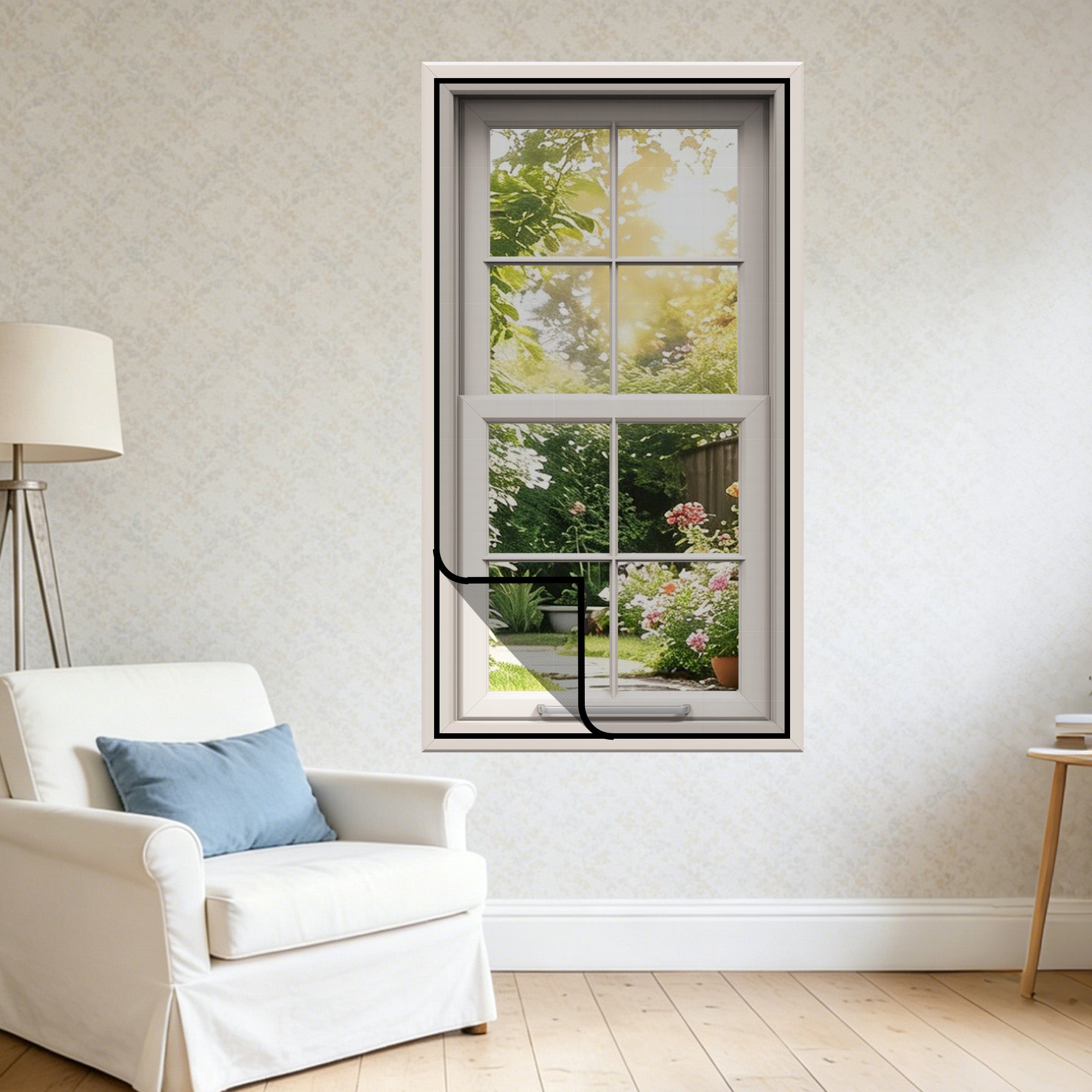 Window Mesh Frame Custom Window Mesh | MAGZO