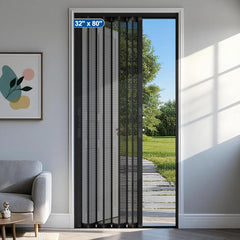 MAGZO Upgraded Aluminum Retractable Screen Door 3080 3280 3680