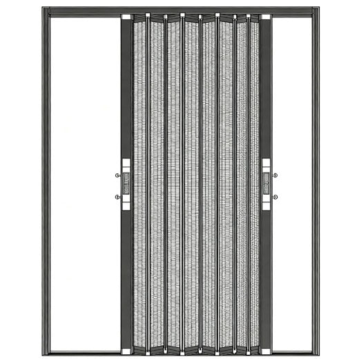 MAGZO Upgraded Aluminum Retractable Screen Door 3080 3280 3680