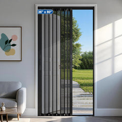 MAGZO Upgraded Aluminum Retractable Screen Door 3080 3280 3680