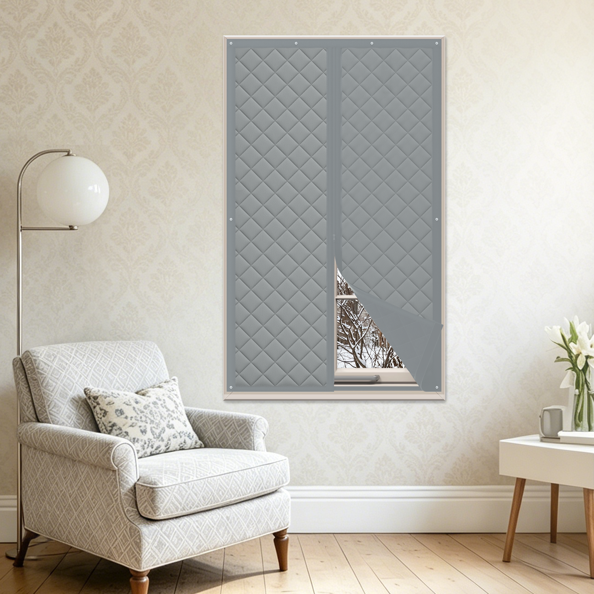 Custom Zippered Insulated Window Screen