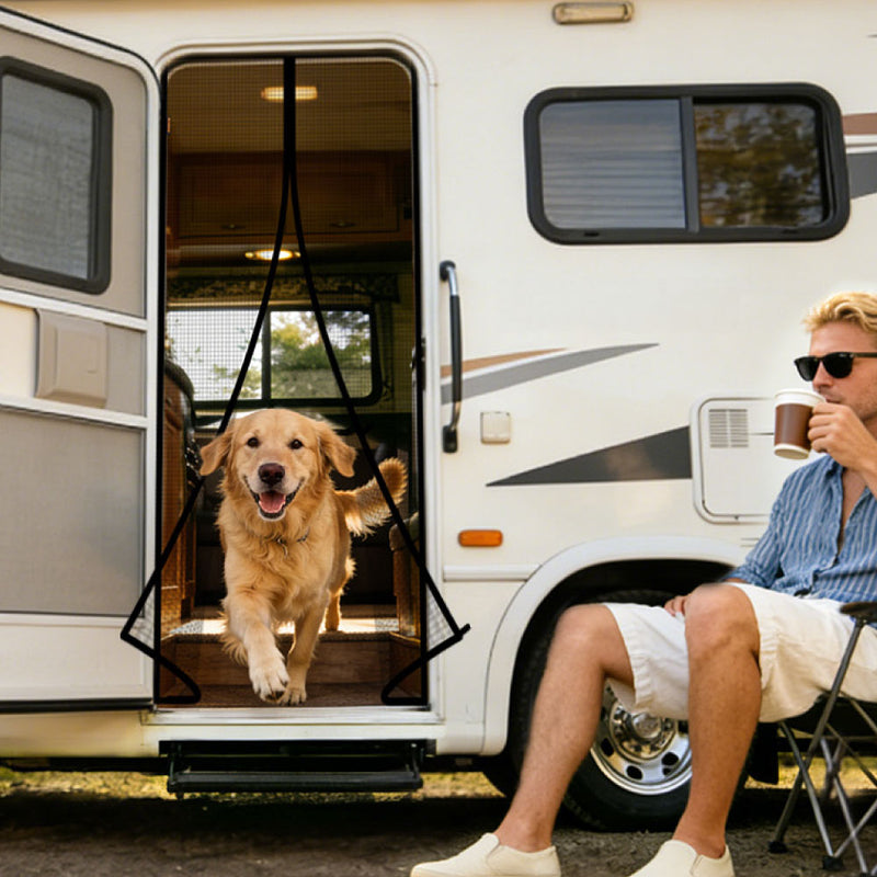 Custom RV Magnetic Screen Door