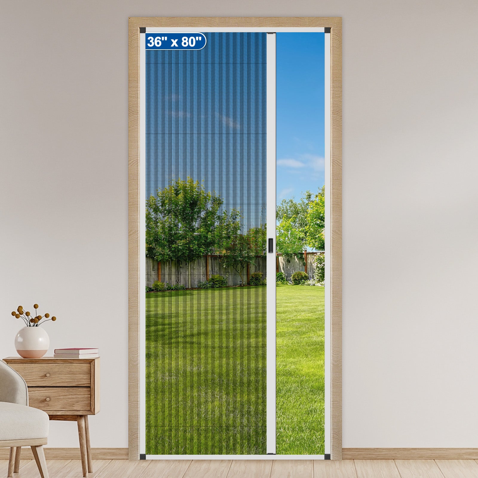 Customized Aluminum Retractable Screen Door Model 24