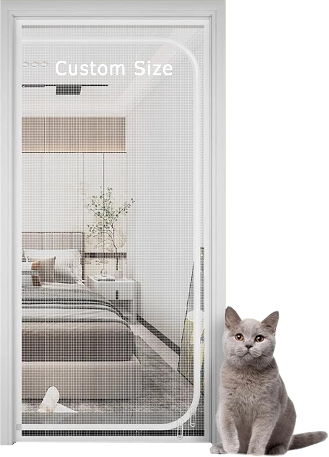 Custom Zippered Screen Door