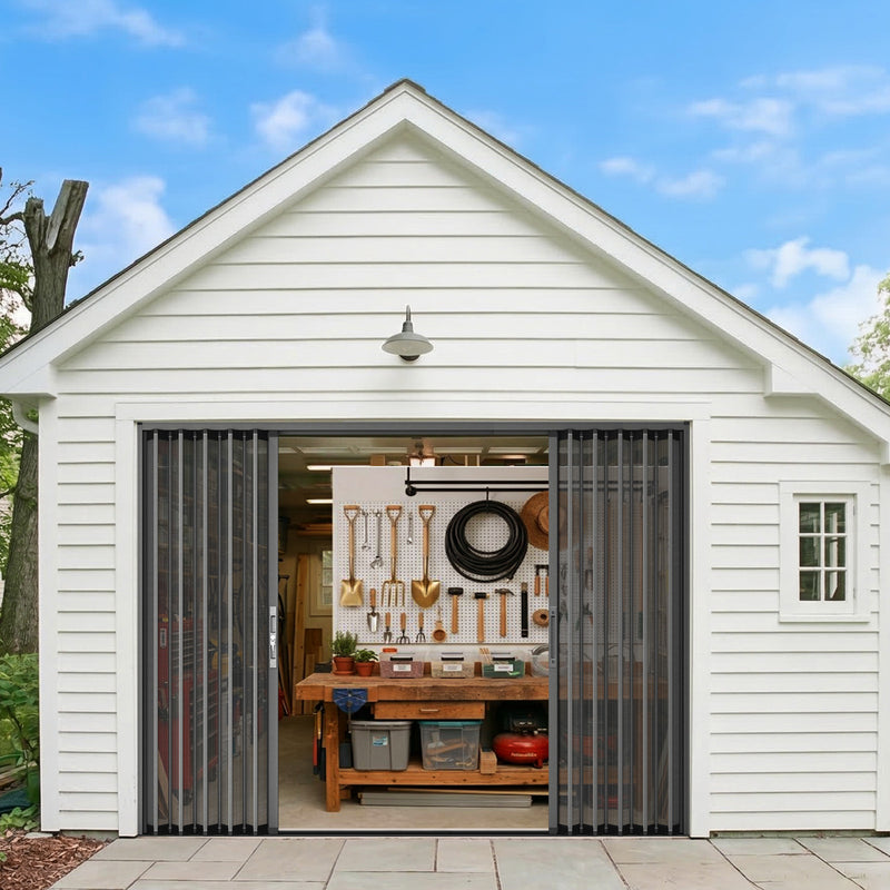 Custom Foldable Security Screen Door, Center Opening