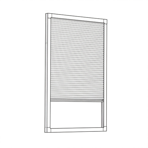 Custom Size Cordless Cellular Shades with Full Frame 100% Blackout Honeycomb Shades Pleated Blinds for Windows-Gray