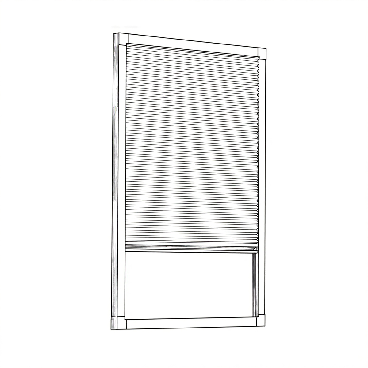 Custom Size Cordless Cellular Shades with Full Frame 100% Blackout Honeycomb Shades Pleated Blinds for Windows-Gray