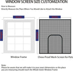 Custom Zippered Window Screen