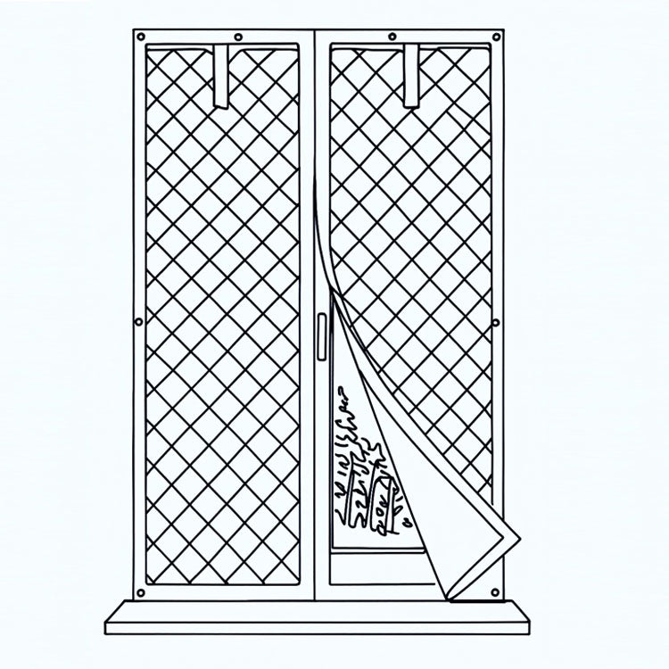 Custom Window Insulation Kit Thermal Insulated Curtain Keep Warm with Zipper