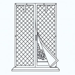 Custom Window Insulation Kit Thermal Insulated Curtain Keep Warm with Zipper