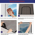 Custom Zippered Window Screen