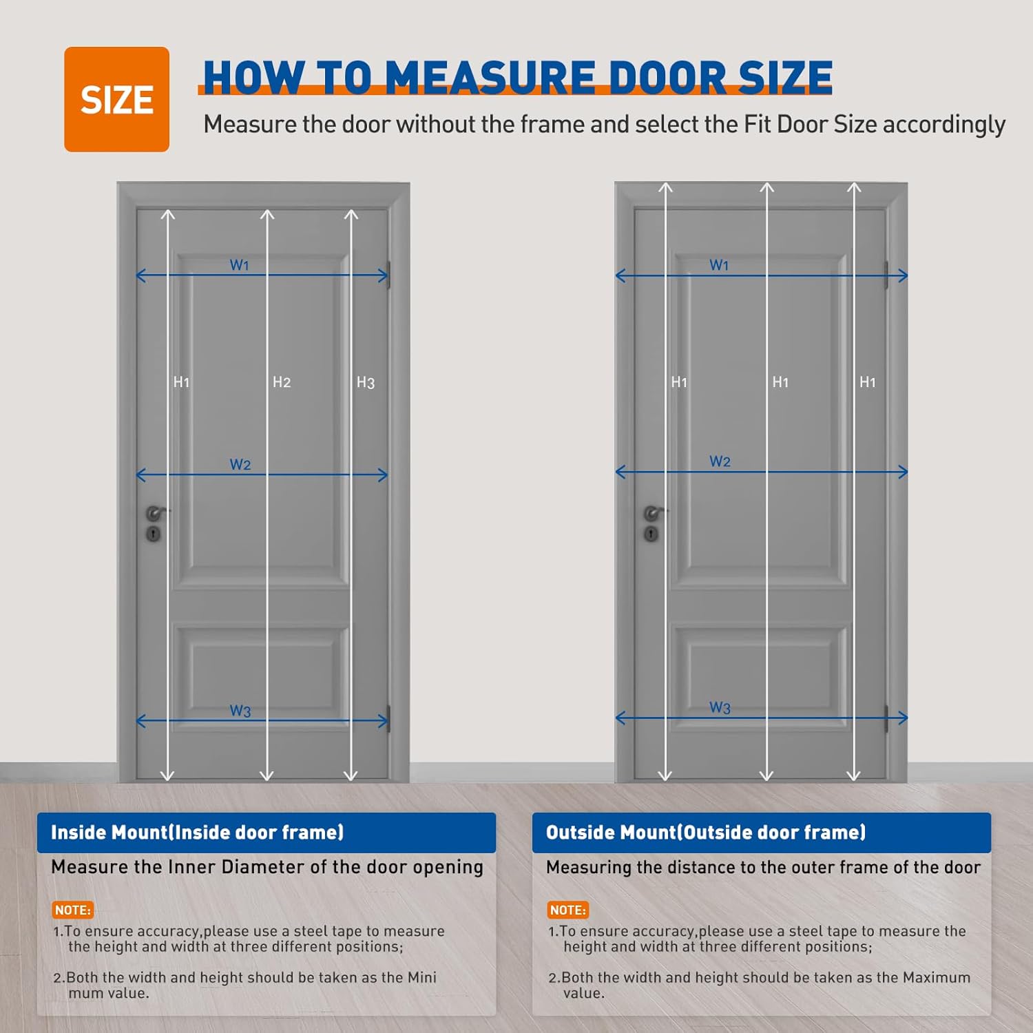 MAGZO Upgraded Aluminum Retractable Screen Door 3080 3280 3680