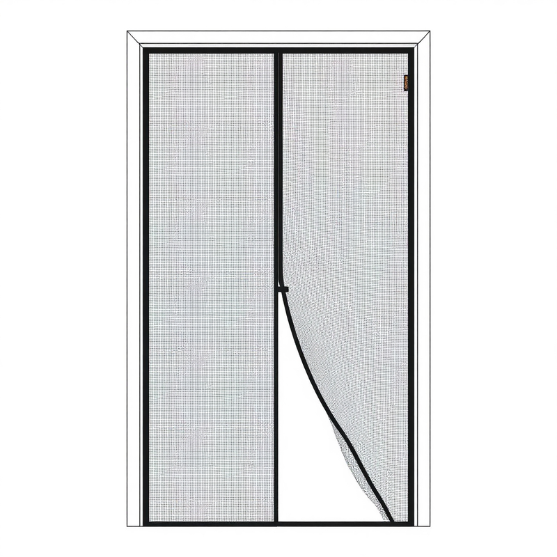 Durable Magnetic Screen Door  Flying Mesh