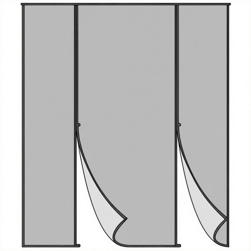 Custom Double Door Magnetic Screen