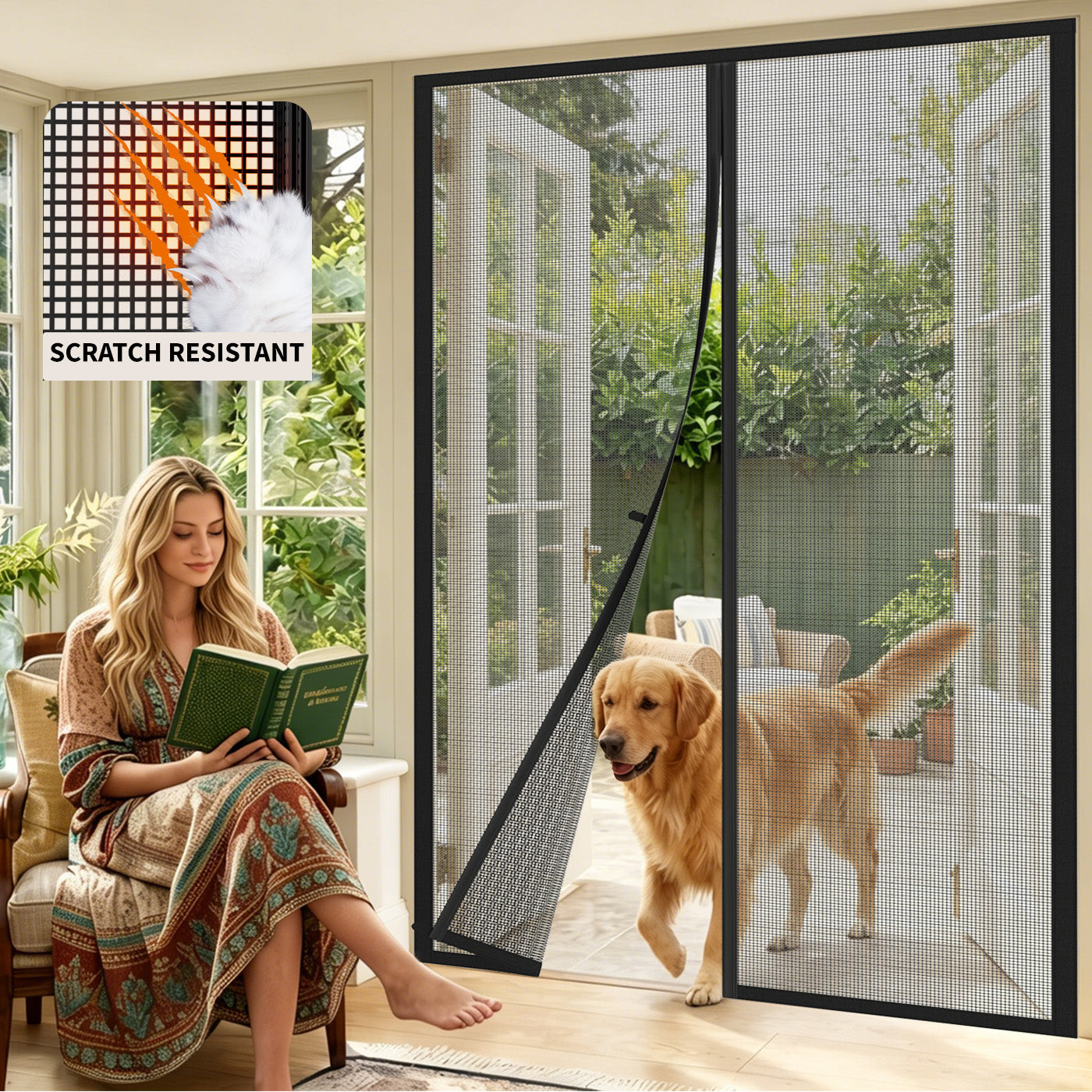 Custom Pet Magnetic Screen Door