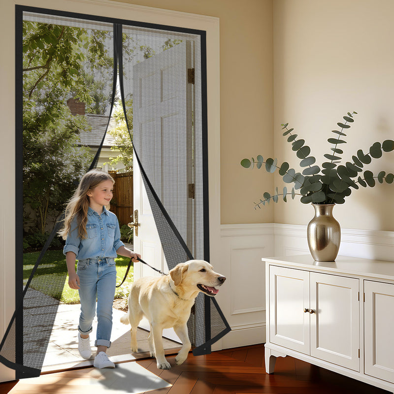 Custom Magnetic Screen Door Hands Free For Pets And Kids