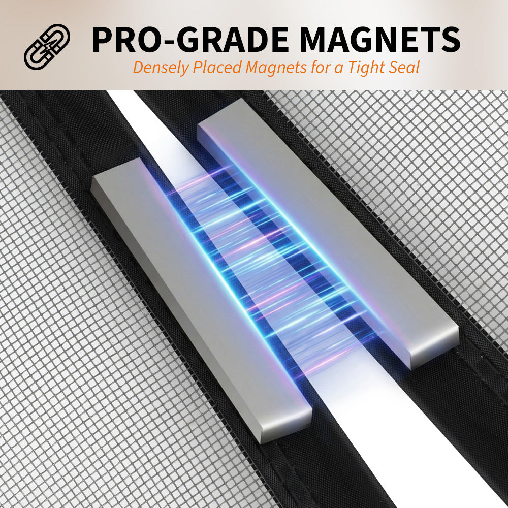 Custom Magnetic Screen Door Strong Magnets Tight Seal