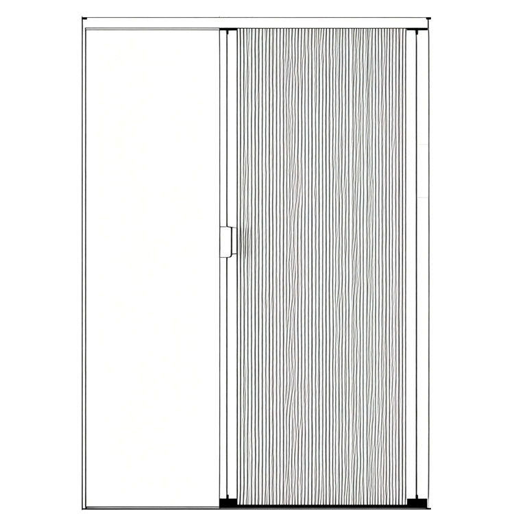 Retractable Thermal Insulated Door Honeycomb-Like Design