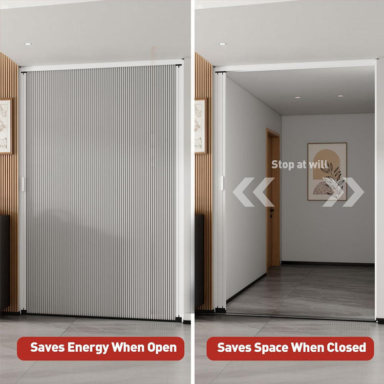 Retractable Thermal Insulated Door Honeycomb-Like Design