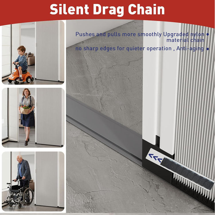 Retractable Thermal Insulated Door Honeycomb-Like Design