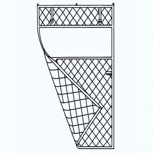 Custom Size Thermal Insulated Door Curtain Fits Any Door ，Single Piece Screen Insulation Cover with Clear Windows to Keep Warm