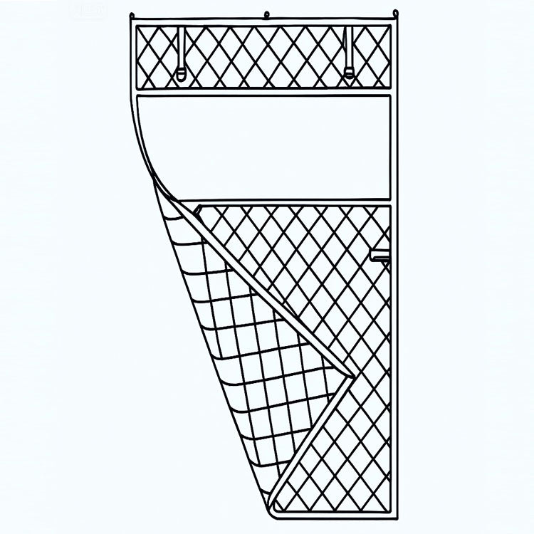 Custom Size Thermal Insulated Door Curtain Fits Any Door ，Single Piece Screen Insulation Cover with Clear Windows to Keep Warm