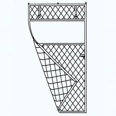 Custom Size Thermal Insulated Door Curtain Fits Any Door ，Single Piece Screen Insulation Cover with Clear Windows to Keep Warm