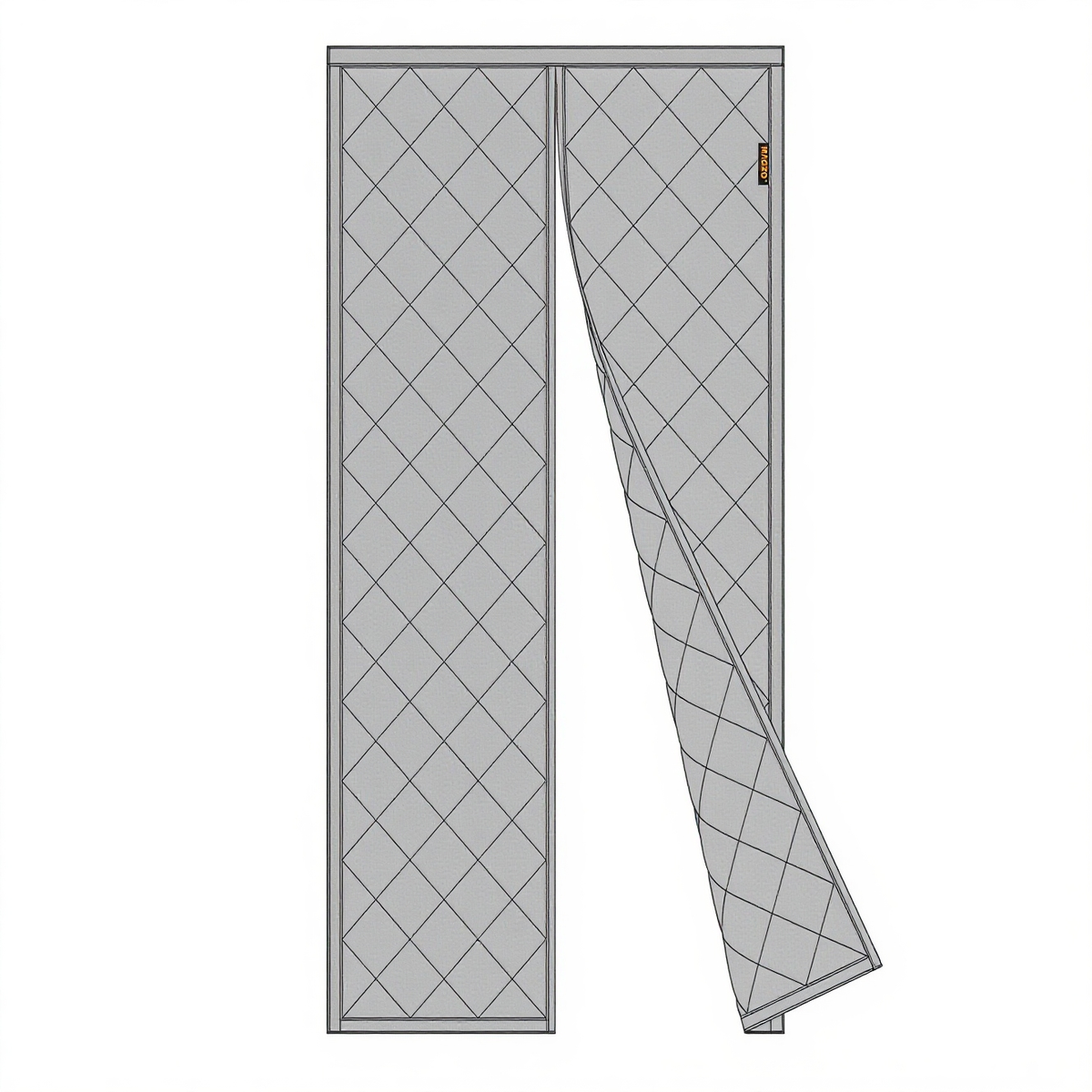 WholeSale Price for Magnetic Thermal Insulated Door Curtain (Grey)