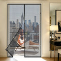 Custom magnetic screen door for apartment balcony – hands-free auto-close design keeps bugs out while letting fresh air in, fits most standard door sizes, easy installation with no tools required