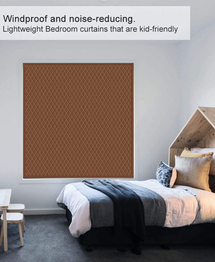 Custom Window Insulation Kit Thermal Insulated Curtain (Brown) - MAGZO