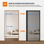 Pleated Screen Door 32 - Single Opening