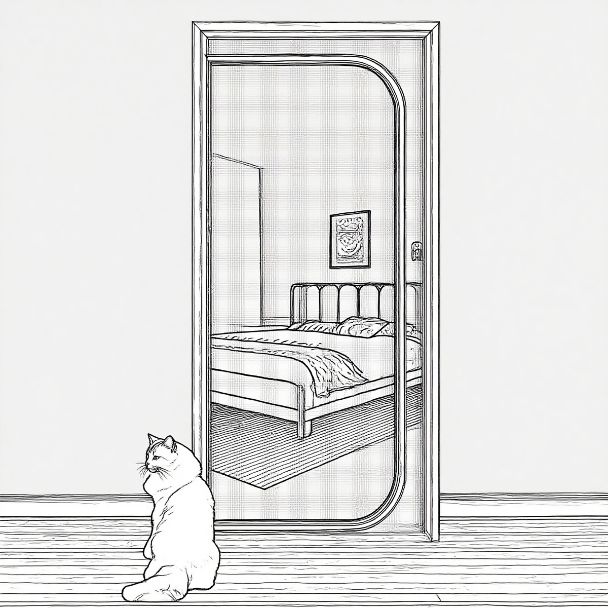 Customized Reinforced Cat Screen Door, Heavy Duty Pets Proof Screen Door with Bilateral Zipper, Prevent Dogs Cats Running Out from Home, Bedroom, Living Room, Patio Door