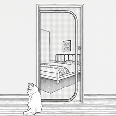 Customized Reinforced Cat Screen Door, Heavy Duty Pets Proof Screen Door with Bilateral Zipper, Prevent Dogs Cats Running Out from Home, Bedroom, Living Room, Patio Door