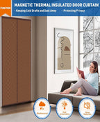 MAGZO Custom Magnetic Thermal Insulated Cotton Door Curtain - MAGZO