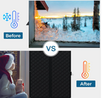 Custom Zippered Insulated Window Screen